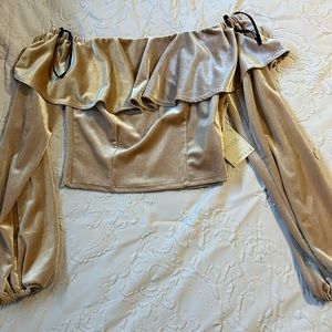 Forever 21 Knit Crop Top Blush